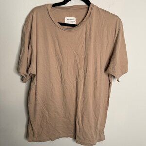 Parachute Men's Tan Organic 100% Cotton Short Sleeve T Shirt‎ - Size M Medium